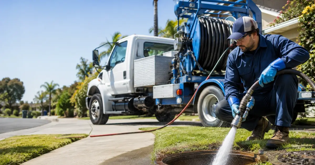Hydro jet sewer cleaning Palm Desert