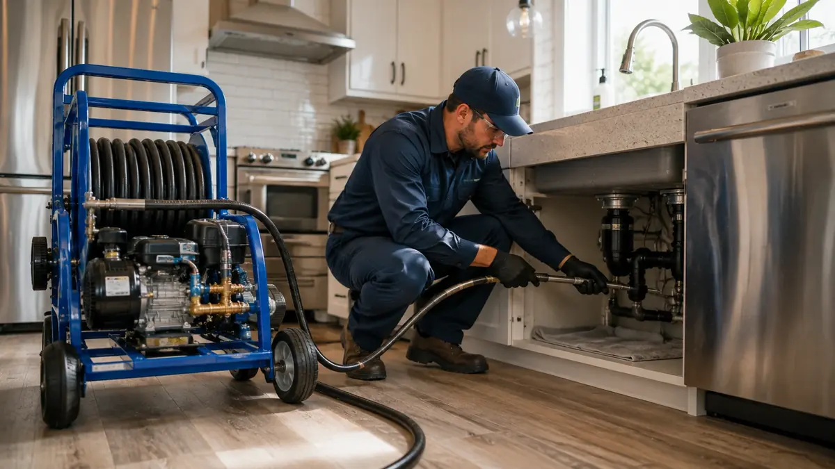 Kitchen Drain Hydro Jetting in Palm Desert
